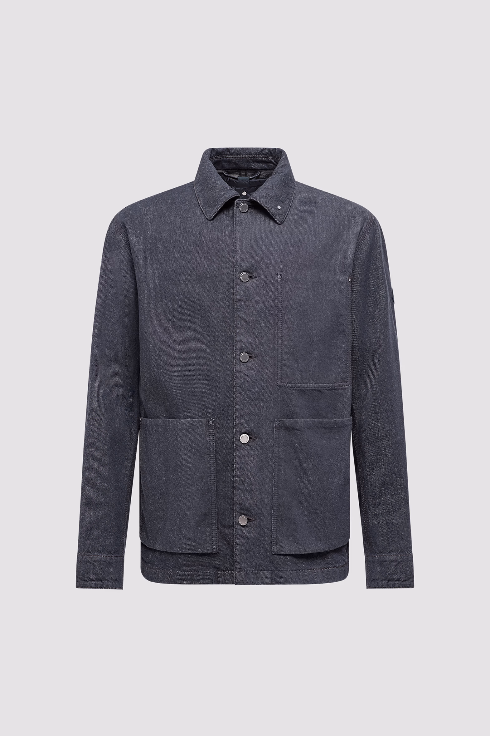 Forets 3-in-1 Denim Down Shirt Jacket Men Denim Blue Moncler 2